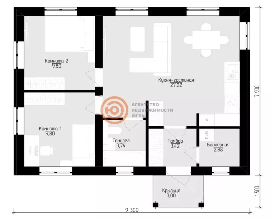 Дом в Тюменская область, Тюмень ул. Мельникайте, 83 (57 м) - Фото 2