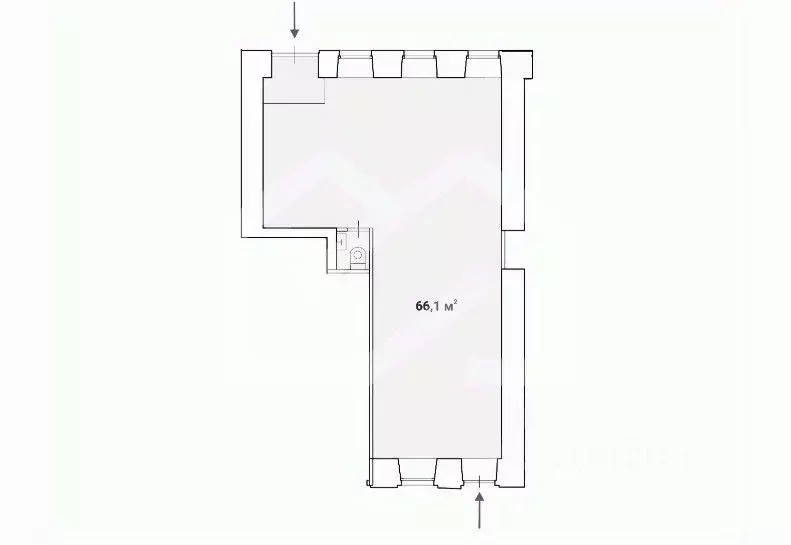 Помещение свободного назначения в Москва Богословский пер., 16/6С1 (66 ... - Фото 2