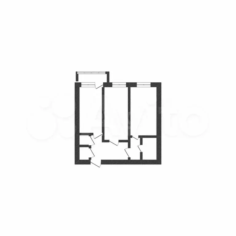 2-к. квартира, 55,1 м, 4/9 эт. - Фото 0