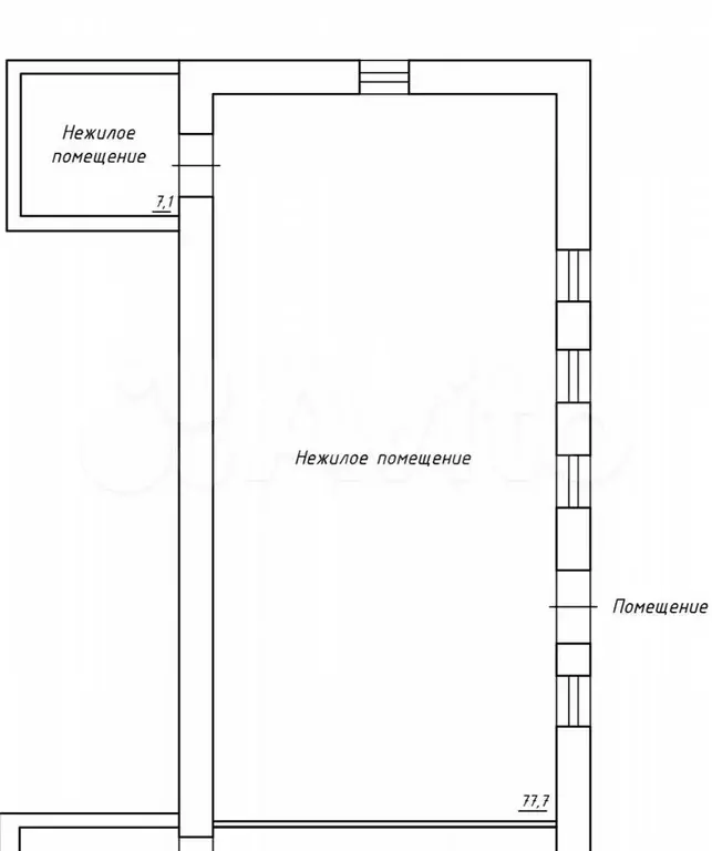 Торговая площадь, 84.8 м - Фото 0