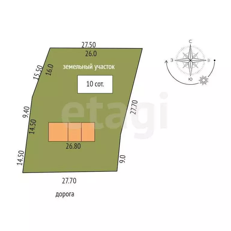 Дом в Тамбов, улица Чкалова (56.6 м) - Фото 1