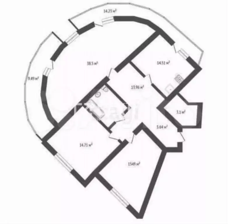 3-к кв. Ярославская область, Ярославль ул. Нефтяников, 4 (110.0 м) - Фото 2