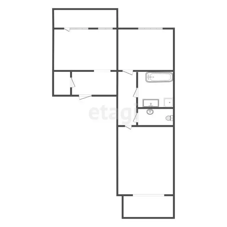 2-комнатная квартира: Тула, Серебровская улица, 91 (75.4 м) - Фото 1