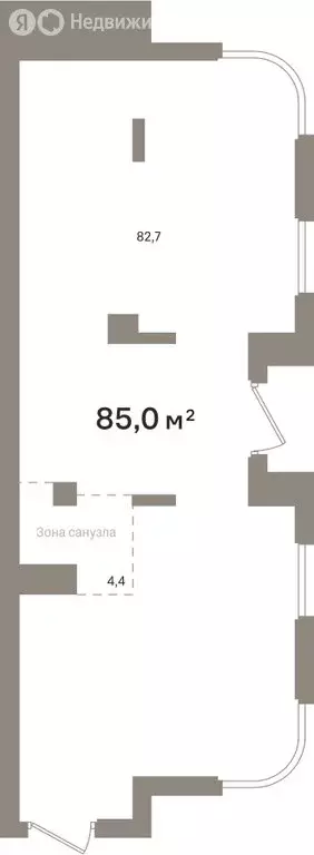 Помещение свободного назначения (87.1 м) - Фото 1