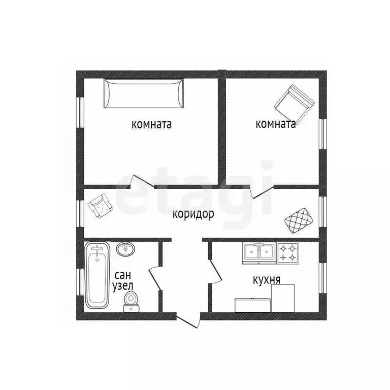 Дом в Белгородская область, Прохоровка рп ул. Советская, 48 (75 м) - Фото 1