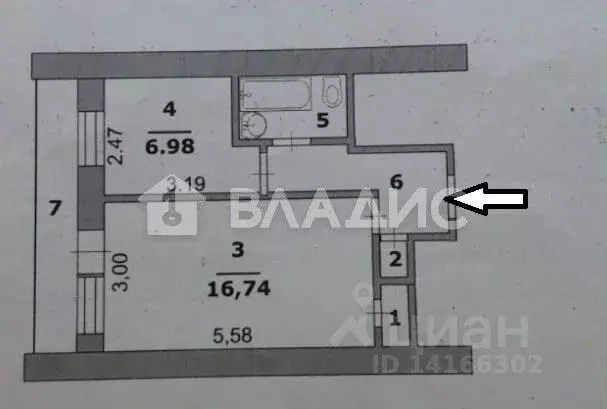 1-к кв. Белгородская область, Белгород ул. Костюкова, 9 (32.9 м) - Фото 1