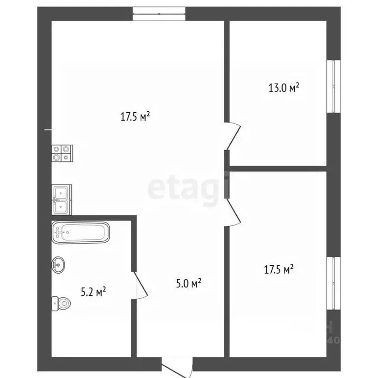 Дом в Тюменская область, Тюмень Салют СНТ, ул. Чемпионов (60 м) - Фото 1