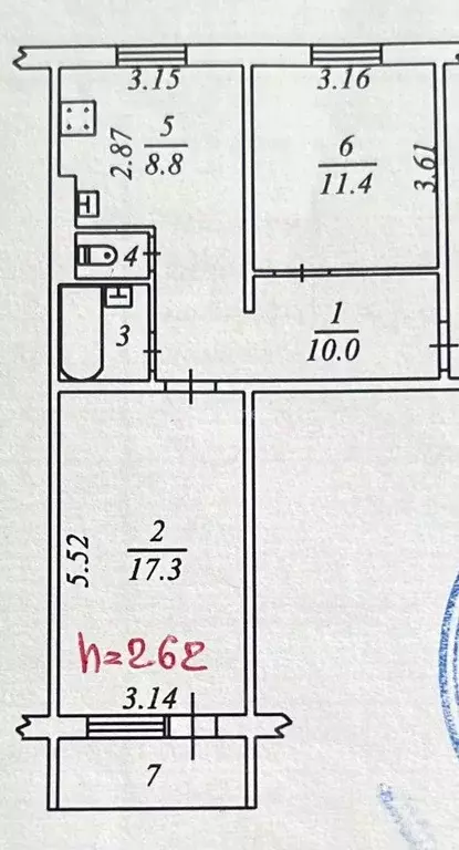 2-к кв. Ямало-Ненецкий АО, Ноябрьск ул. 8 Марта, 11 (52.0 м) - Фото 2