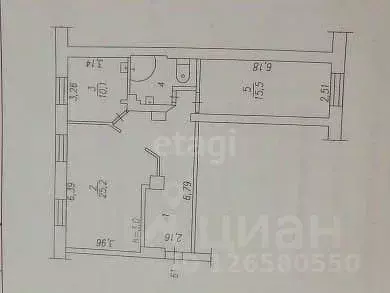 2-к кв. Кемеровская область, Новокузнецк ул. Ленина, 38 (72.1 м) - Фото 1