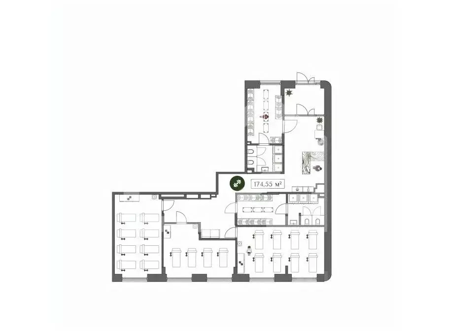 Торговая площадь в Москва ул. 1-я Бухвостова, 2к3 (176 м) - Фото 2