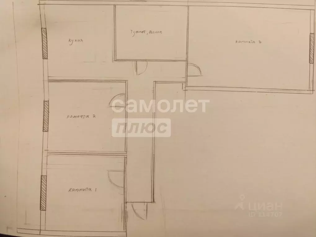 3-к кв. Москва Весенняя ул., 19 (76.1 м) - Фото 1