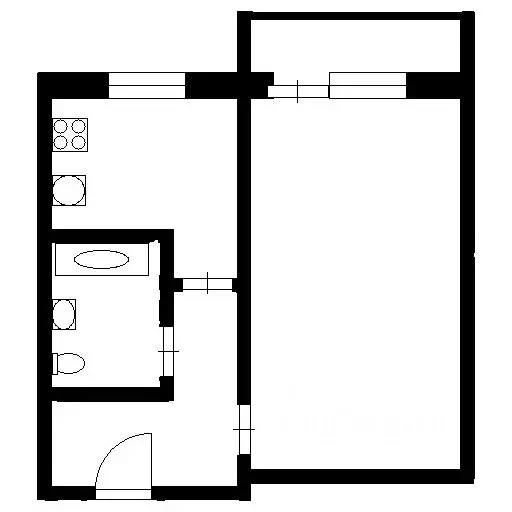 1-к кв. Челябинская область, Челябинск Гражданская ул., 23 (30.2 м) - Фото 2