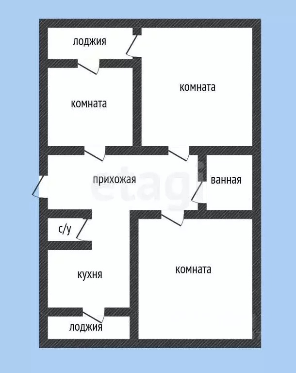 3-к кв. Краснодарский край, Горячий Ключ ул. Ленина, 147А (67.9 м) - Фото 1