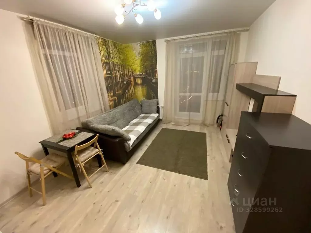 Студия Санкт-Петербург ул. Верности, 17 (25.0 м) - Фото 1