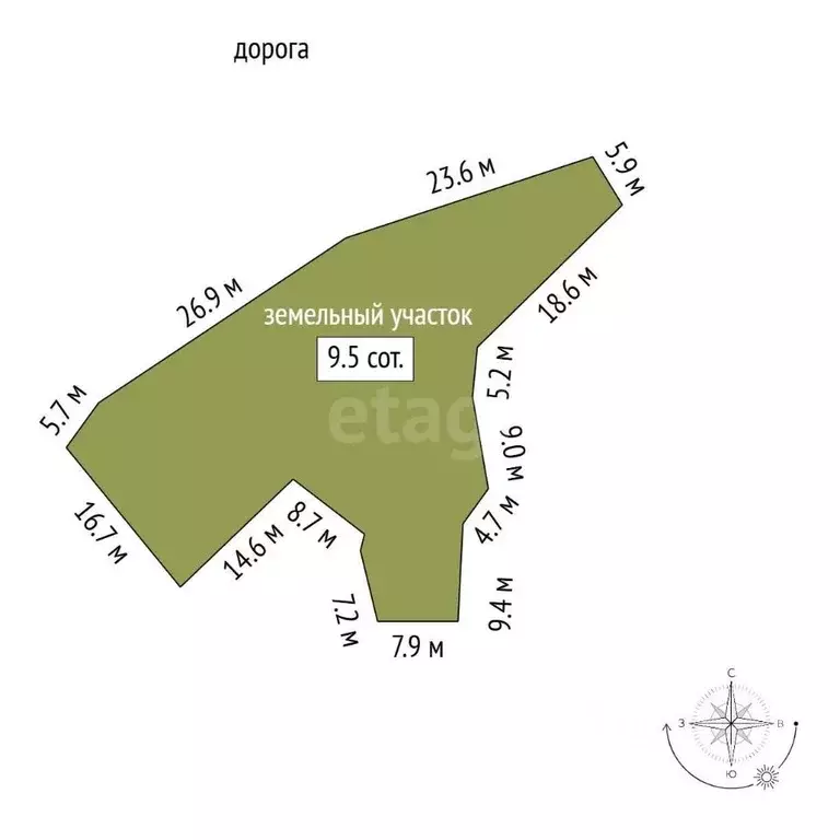 Участок в Крым, Ялта муниципальный округ, Ливадия пгт  (9.53 сот.) - Фото 2