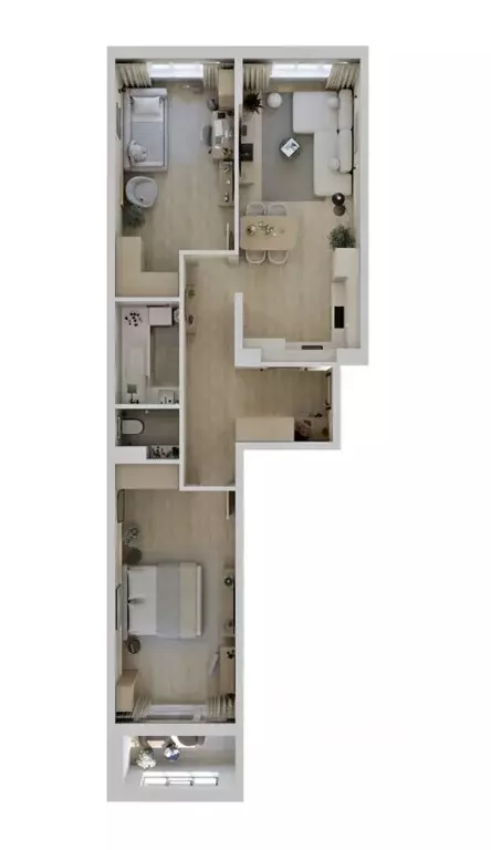 3-к кв. Саха (Якутия), Якутск ул. Чкалова, 39А (66.18 м) - Фото 0
