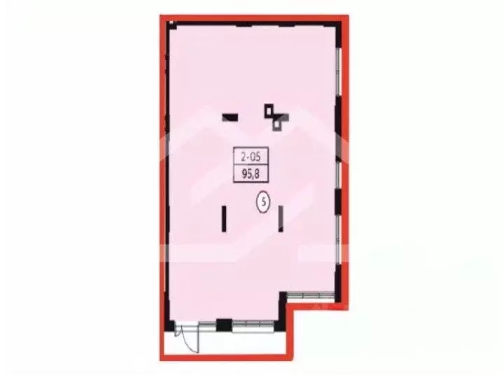 Помещение свободного назначения в Москва № 160 кв-л, 1Вк2 (96 м) - Фото 2