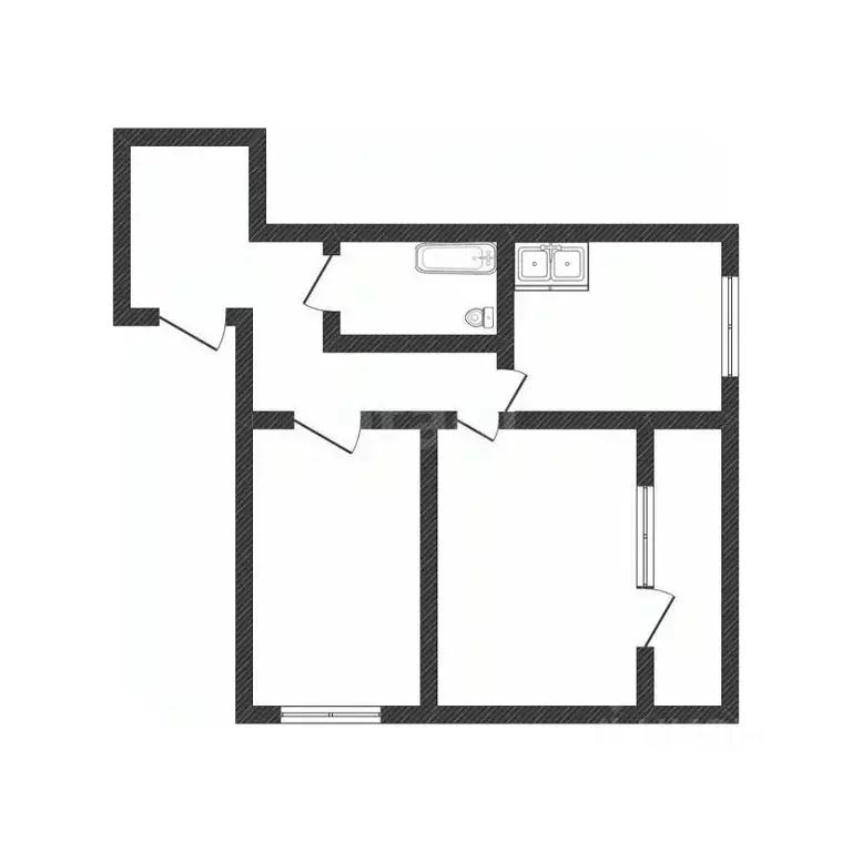 2-к кв. Алтайский край, Бийск Советская ул., 180 (44.9 м) - Фото 1