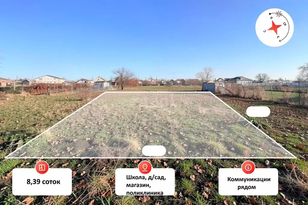 Участок в Краснодарский край, Славянск-на-Кубани Упорная ул., 63 (8.39 ... - Фото 2