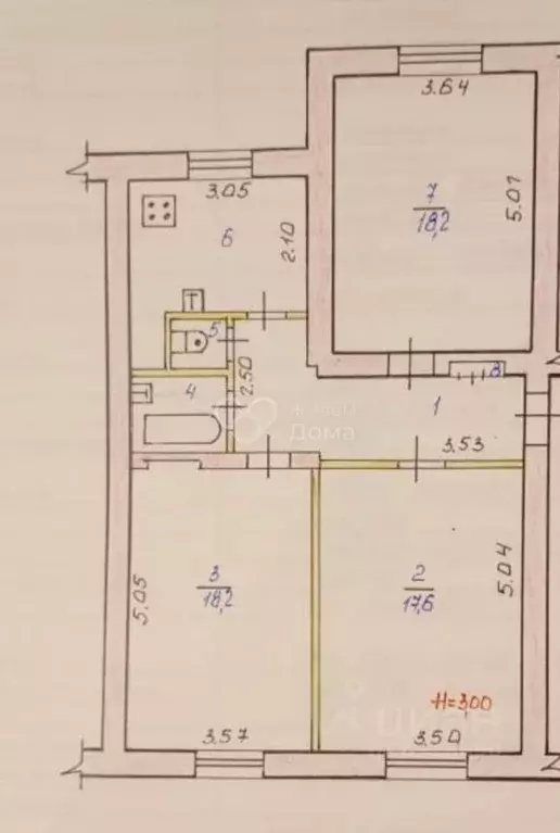 3-к кв. Волгоградская область, Волгоград ул. Тракторостроителей, 1 ... - Фото 2