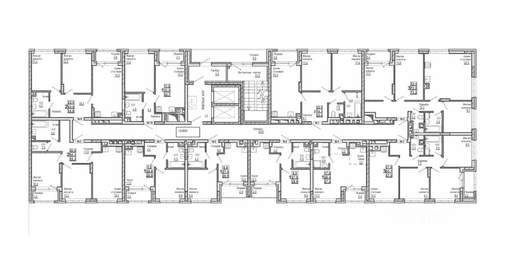 3-к кв. Нижегородская область, Дзержинск 56-й кв-л,  (73.2 м) - Фото 1