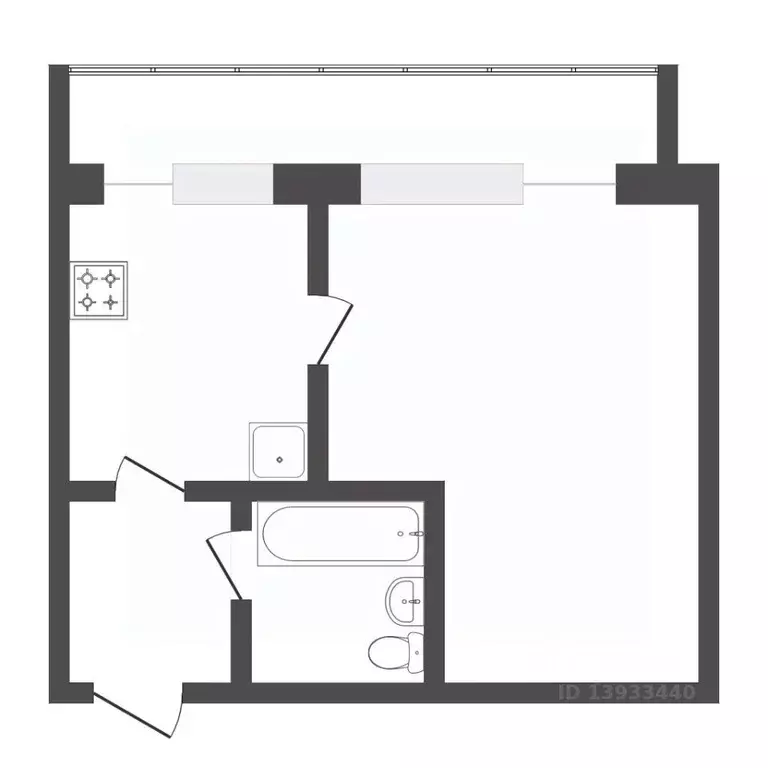 1-к кв. Тюменская область, Тюмень Ямская ул., 98б (30.2 м) - Фото 1