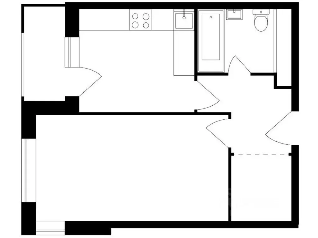 1-к кв. Московская область, Одинцово Микрорайон Клубничное Поле, 1 ... - Фото 2