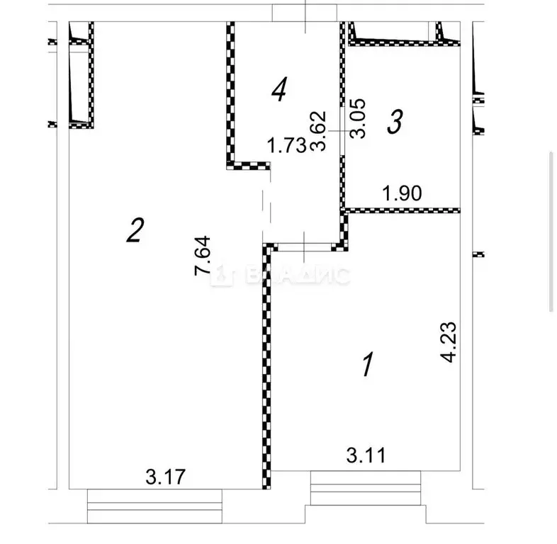 1-комнатная квартира: Москва, улица Василия Ланового, 7с1 (45.1 м) - Фото 1