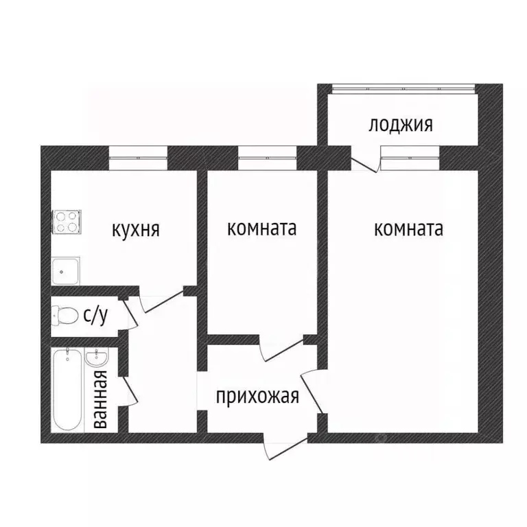 1-к кв. Курганская область, Кетовский муниципальный округ, с. Иковка ... - Фото 2