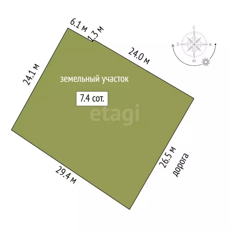 Участок в Ярославская область, Ярославль Нефтяник-1 СНТ, 673 (7.4 ... - Фото 2