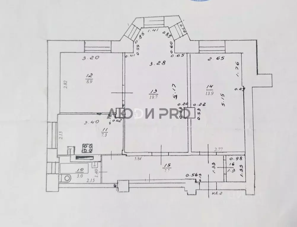 3-к кв. Кировская область, Киров ул. Мельникова, 11 (61.8 м) - Фото 2
