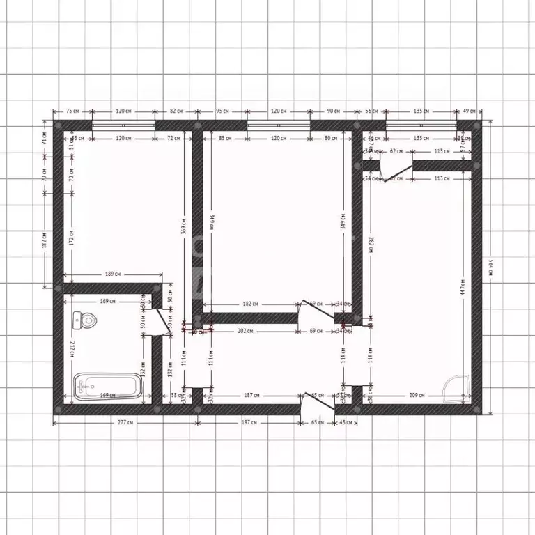 2-к кв. Липецкая область, Липецк ул. Имени Генерала Меркулова, 17 ... - Фото 2