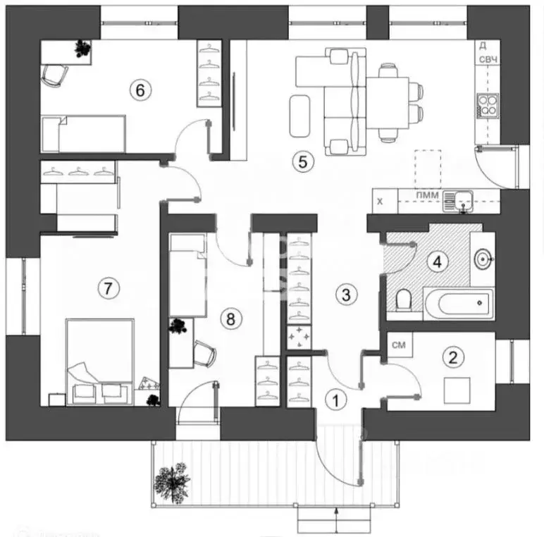 Дом в Томская область, Томский район, с. Корнилово ул. Петровская, 1 ... - Фото 2