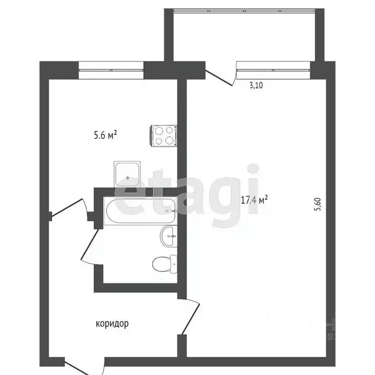 1-к кв. Камчатский край, Петропавловск-Камчатский ул. Петра Ильичева, ... - Фото 1
