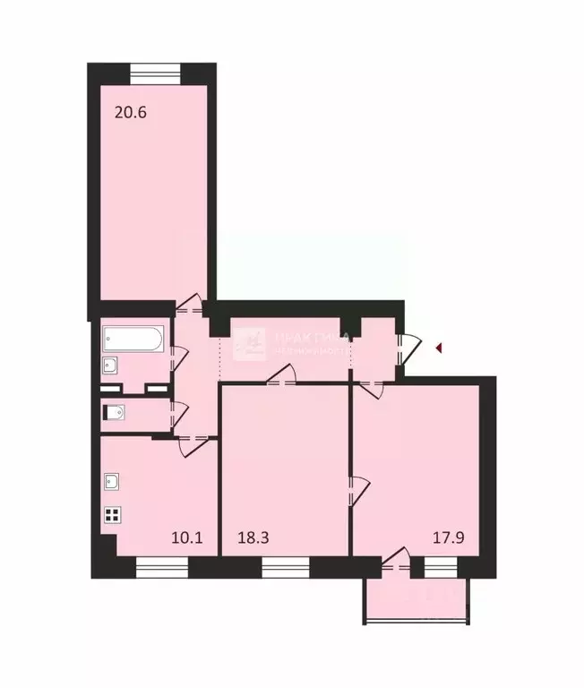 3-к кв. Москва ул. Зорге, 14к2 (87.3 м) - Фото 1