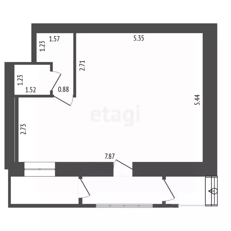 Торговая площадь в Мордовия, Саранск ул. Полежаева, 60 (45 м) - Фото 2