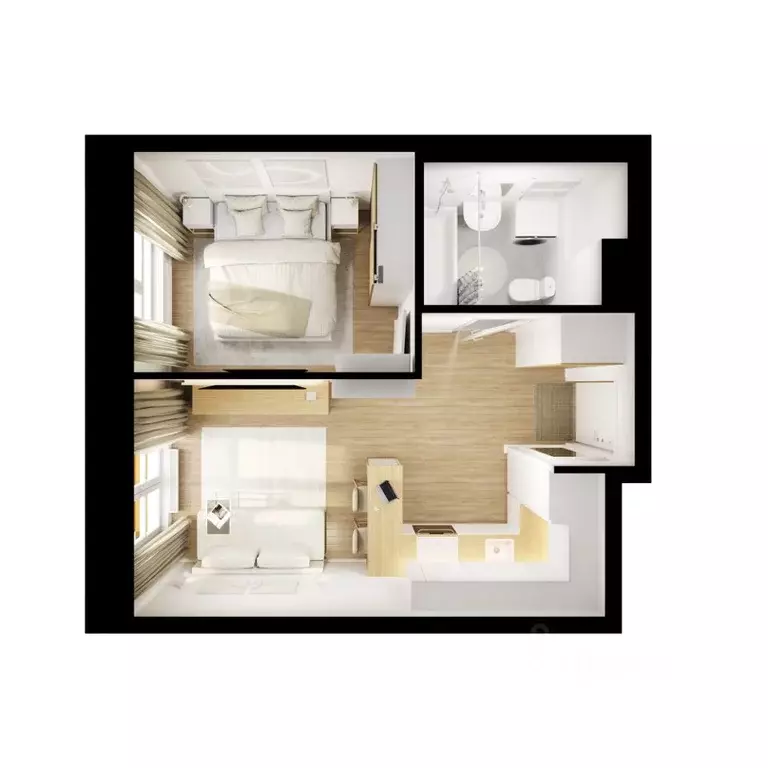 1-к кв. Приморский край, Владивосток Босфорский Парк жилой комплекс, 4 ... - Фото 2