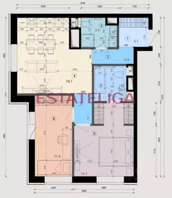 3-к кв. Москва Большая Филевская ул., 4 (65.0 м) - Фото 1