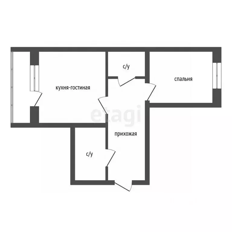 2-к кв. Красноярский край, Красноярск ул. Академгородок, 68 (77.2 м) - Фото 1