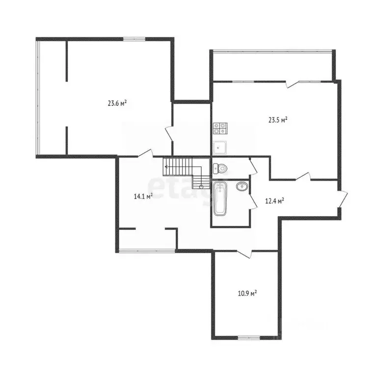 4-к кв. Калужская область, Обнинск ул. Аксенова, 4 (119.2 м) - Фото 2