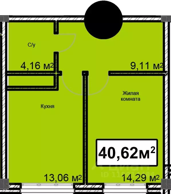 1-к кв. Ставропольский край, Ессентуки ул. Благодатная, 28 (40.62 м) - Фото 1