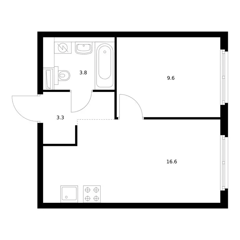 1-комнатная квартира: городской посёлок Янино-1, жилой комплекс ... - Фото 1
