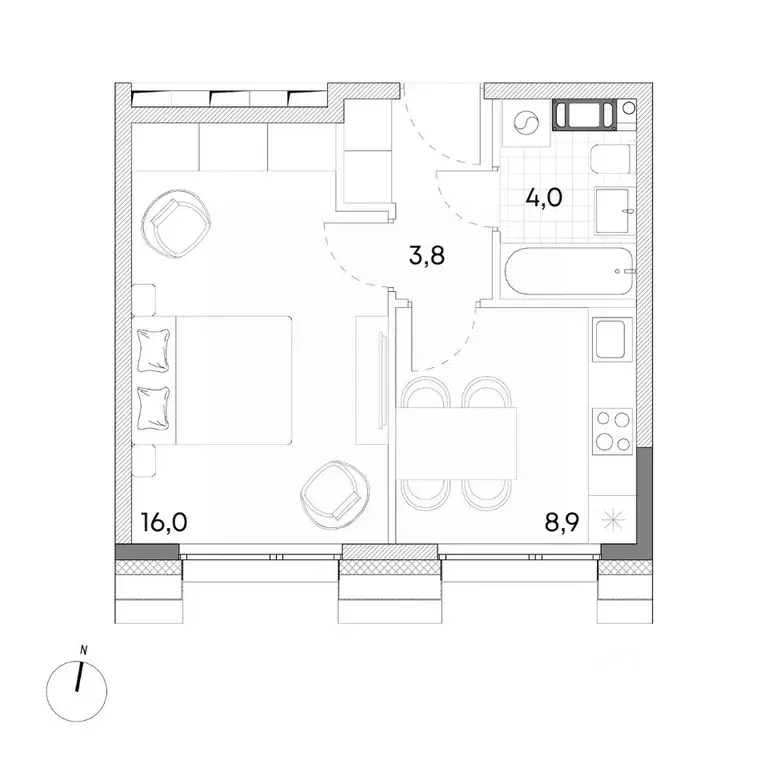 1-к кв. Москва, Москва, Зеленоград ул. Александровка, 6 (32.7 м) - Фото 0