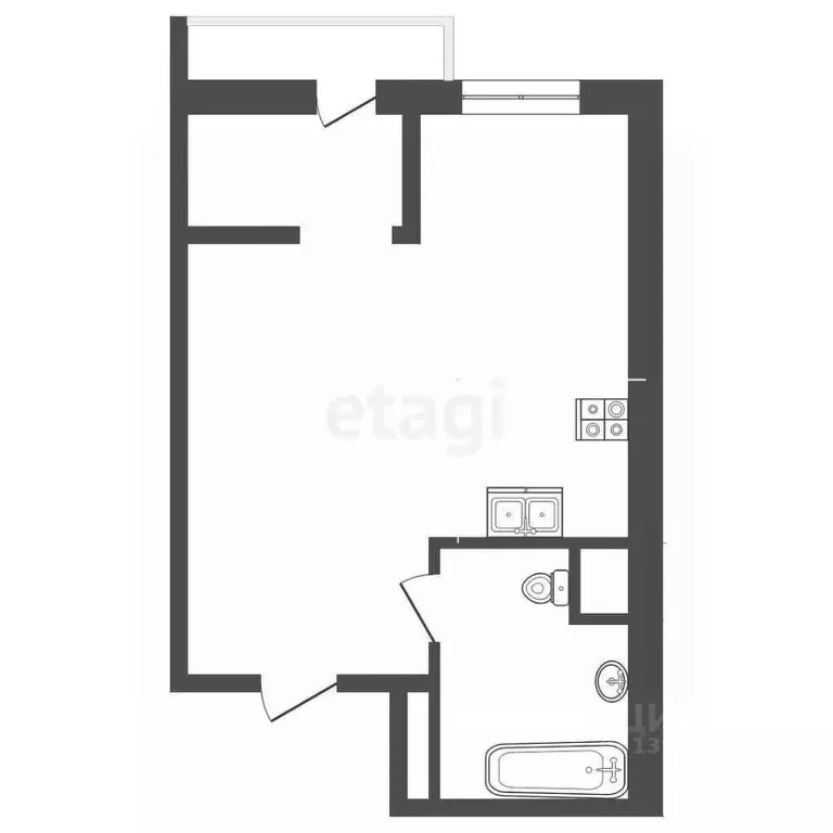 Студия Тюменская область, Тюменский муниципальный округ, д. Патрушева ... - Фото 2