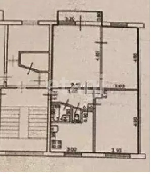 3-к кв. Татарстан, Казань ул. Латышских Стрелков, 19 (58.3 м) - Фото 1