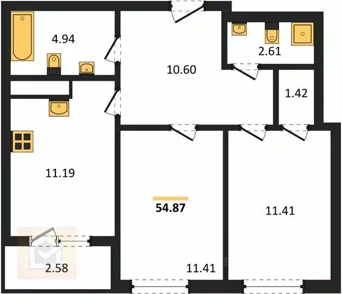 Комната Крым, Джанкой ул. Крымская, 2 (23.0 м) - Фото 1