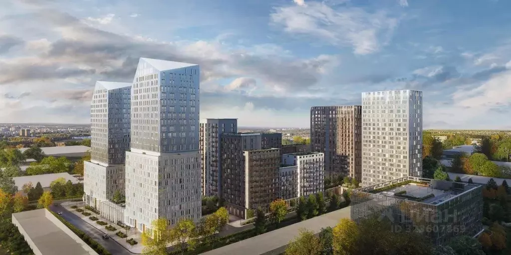 1-к кв. Татарстан, Казань Манзара Тауэрс жилой комплекс (34.97 м) - Фото 2