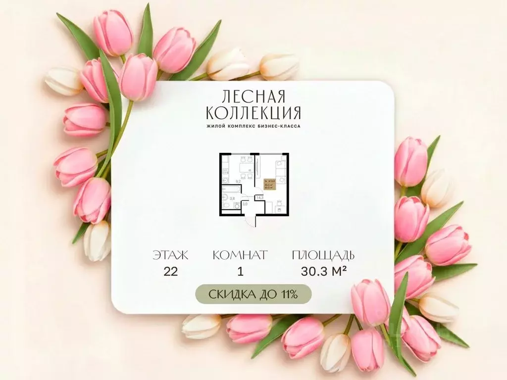 1-к кв. Московская область, Химки Лесная Коллекция жилой комплекс, к1 ... - Фото 0