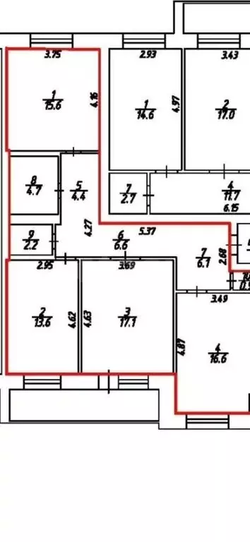 3-комнатная квартира: Калуга, Резванская улица, 7 (81.6 м) - Фото 1