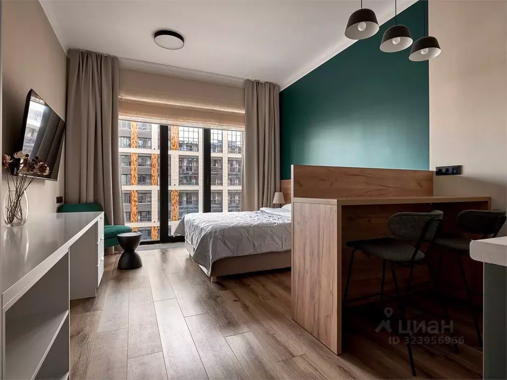 Студия Санкт-Петербург наб. Макарова, 58 (30.0 м) - Фото 1